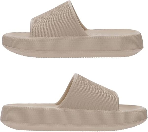 Joomra Pillow Slippers for Women and Men Non Slip Quick Drying Shower Slides Bathroom Sandals | Ultra Cushion | Thick Sole - Image 2
