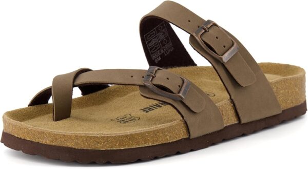 CUSHIONAIRE Women's Luna Cork Footbed Sandal With +Comfort - Image 4