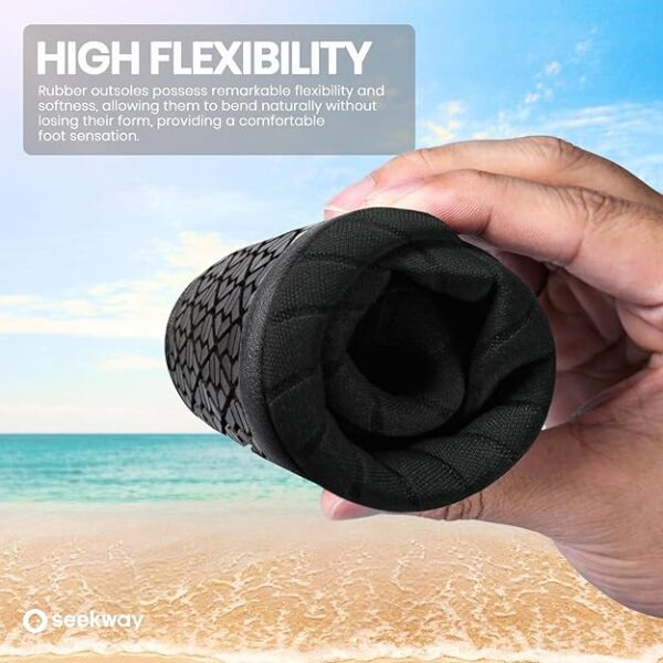 "Top SEEKWAY Water Shoes – Quick-Dry, Non-Slip Aqua Socks for Beach & Pool (Black SK002)" - Image 4